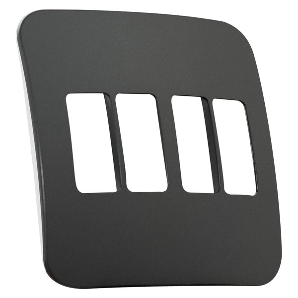 Major Tech Four Single Mod Cover Plate GM/WT Trim (100mmx100mm) Vertical V6207GM
