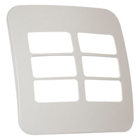 Major Tech Six Single Mod Cover Plate CR/WT Trim (100mmx100mm) Horizontal V6210CR