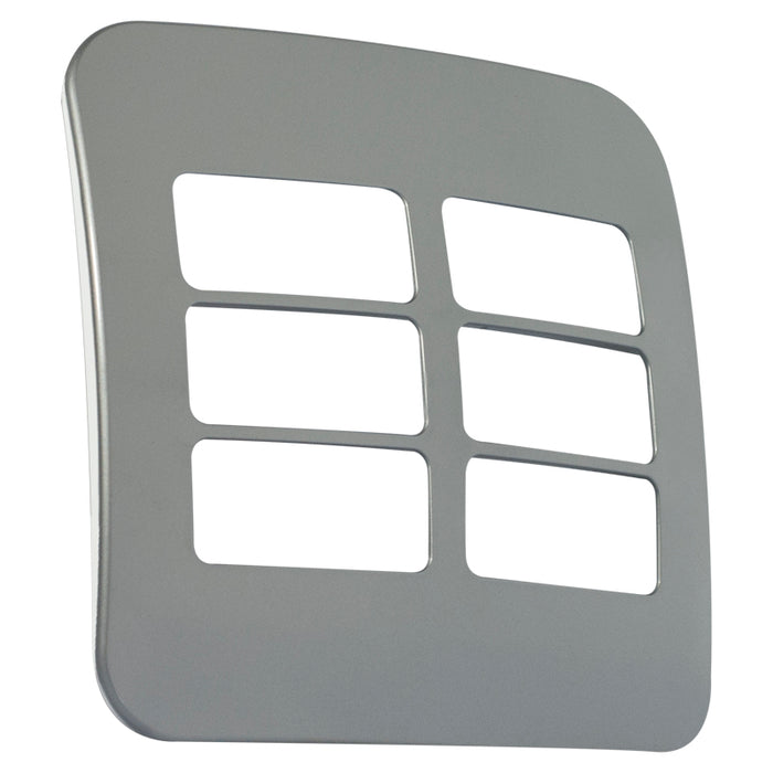 Major Tech Six Single Mod Cover Plate SV/WT Trim (100mmx100mm) Horizontal V6210SV