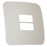 Major Tech Two Single Mod Cover Plate CR/WT Trim (100mmx100mm) Horizontal V6213CR