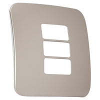 Major Tech Three Single Mod Cover Plate CN/WT Trim (100mmx100mm) Horizontal V6214CN