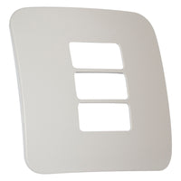 Major Tech Three Single Mod Cover Plate CR/WT Trim (100mmx100mm) Horizontal V6214CR