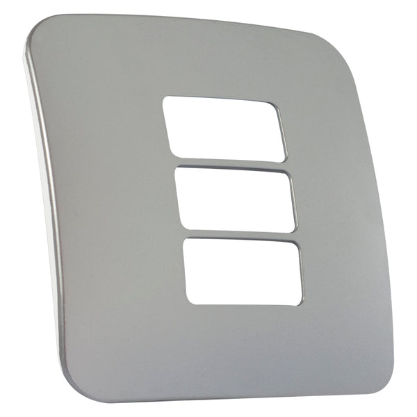 Major Tech Three Single Mod Cover Plate SV/WT Trim (100mmx50mm) Horizontal V6214SV