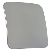 Major Tech Blank Plate SV/BK Trim No Fixing Frame (100mmx100mm) VB6215SV