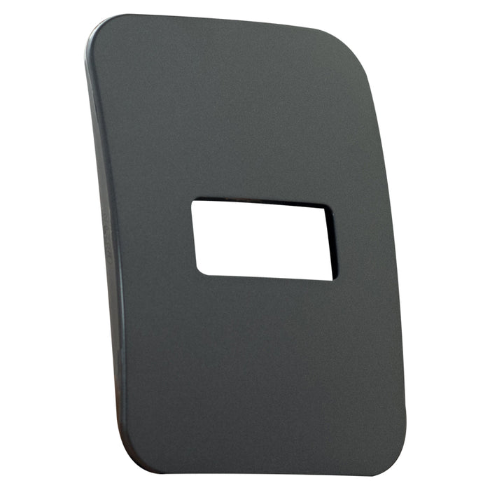 Major Tech One Single Mod Cover Plate GM/BK Trim (100mmx50mm) Horizontal VB6102GM