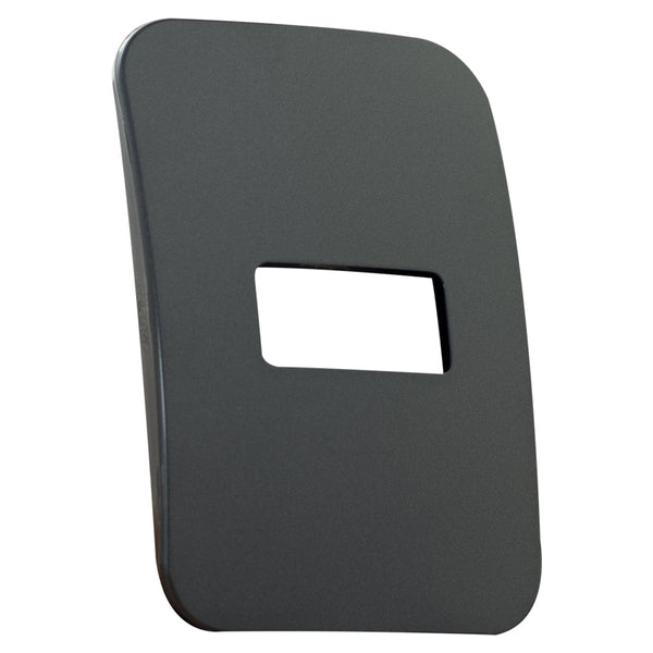 Major Tech One Single Mod Cover Plate GM/BK Trim (100mmx50mm) Horizontal VB6102GM