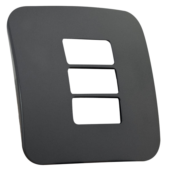 Major Tech Three Single Mod Cover Plate GM/BK Trim (100mmx50mm) Horizontal VB6214GM