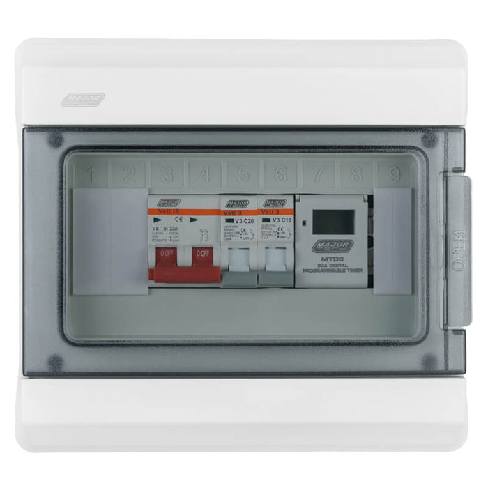 Major Tech Populated Swimming Pool Distribution Board | VBW8ASP - image 1