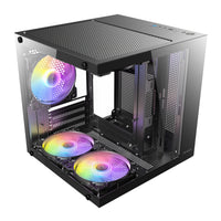 Antec VCX10M ARGB Micro-ATX | ITX Mini-Tower Gaming Chassis - Black-VCX10M ARGB Antec