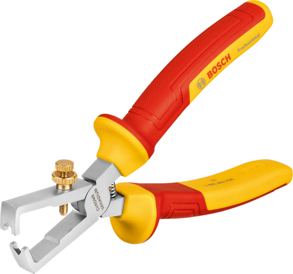 Bosch Professional VDE Wire Stripper 160mm - Insulated Electrical Tool for Safe Wire Stripping