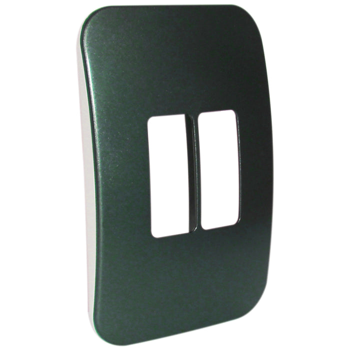 Major Tech Two Single Mod Cover Plate GM/WT Trim (100mmx50mm) Vertical V6105GM