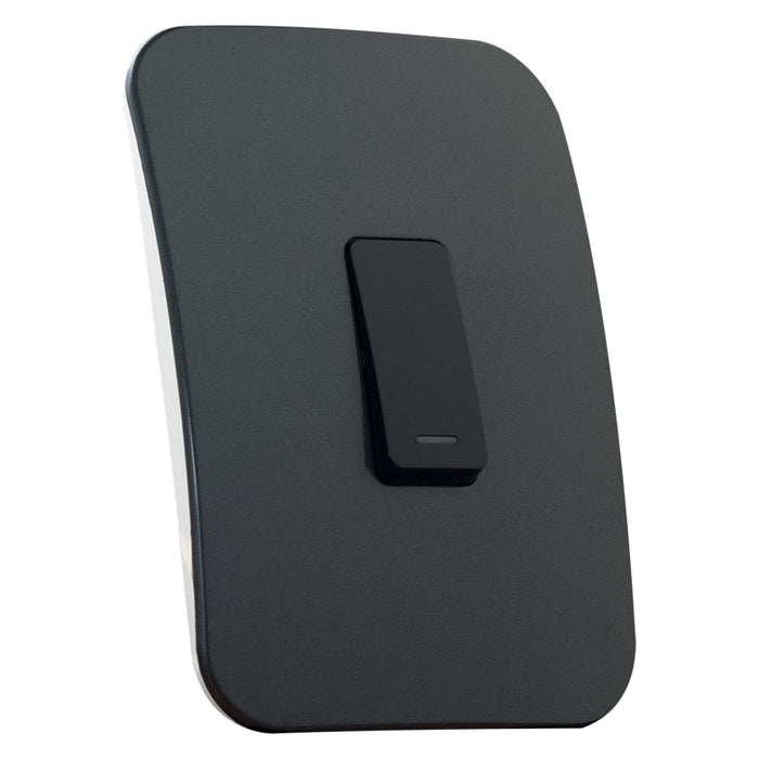 Major Tech One Lever One-Way Switch BK/GM (100mmx50mm) Vertical VG111C1VBGM
