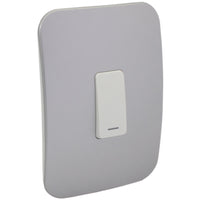 Major Tech One Lever One-Way Switch WT/SV (100mmx50mm) Vertical VG111C1VWSV