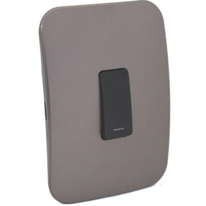Major Tech One Lever Two-Way Switch BK/BZ (100mmx50mm) Vertical VG121C1VBBZ