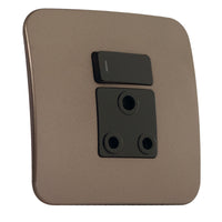 Major Tech Single RSA Socket BK/BZ (100mmx100mm) VG21BBZ