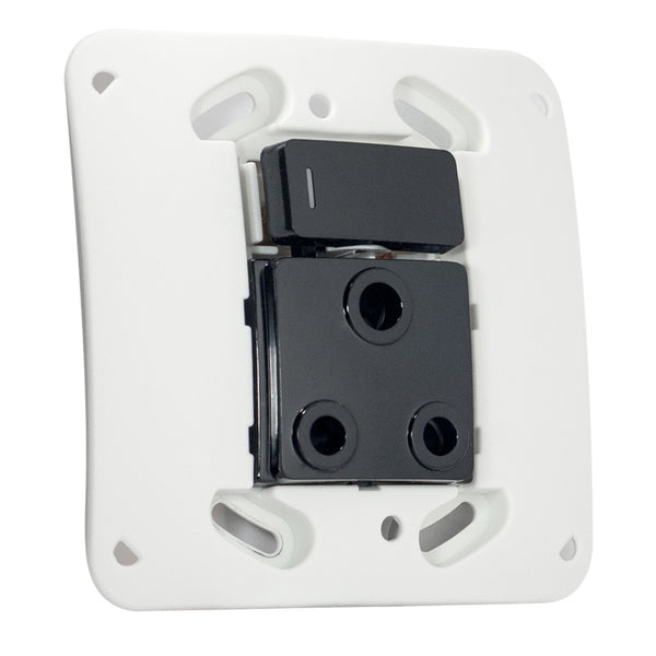 Major Tech Single RSA Socket BK/No Cover (100mmx100mm) VG21BK