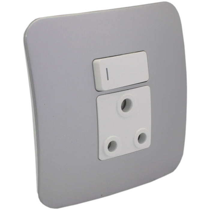 Major Tech Single RSA Socket WT/SV (100mmx100mm) VG21WSV