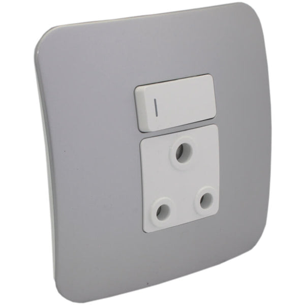 Major Tech Single RSA Socket WT/SV (100mmx100mm) VG21WSV