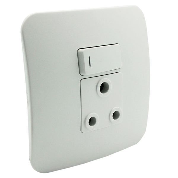 Major Tech Single RSA Socket WT/WT (100mmx50mm) Vertical VG21WTC