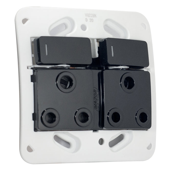 Major Tech VETi 1 - Double RSA Socket - Monoblock | VG22BK