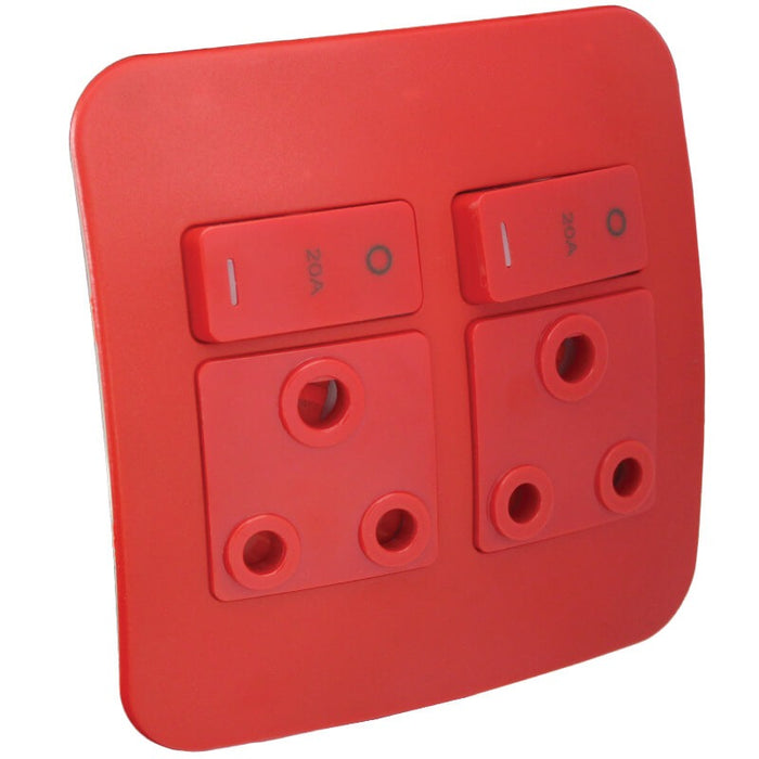 Major Tech VETi 1 - Double Dedicated Red Socket Outlet - Complete | VG22RD - image 1