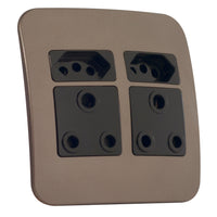 Major Tech Double RSA, Double V-Slim Socket BK/BZ (100mmx100mm) VG24BBZ