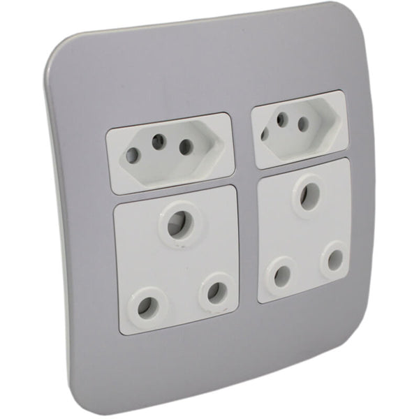 Major Tech Double RSA, Double V-Slim Socket WT/SV (100mmx100mm) VG24WSV
