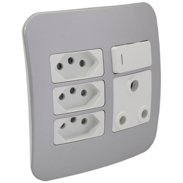 Major Tech Single RSA, Triple V-Slim Socket WT/SV (100mmx100mm) VG25WSV