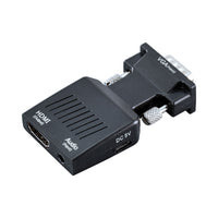 LINKQNET CONNECTIVITY CNV-VGA-HDMI-LQ-2 VGA MALE TO HDMI FEMALE WITH AUDIO AND 5V POWER INPUT - CNV-VGA-HDMI-LQ-2