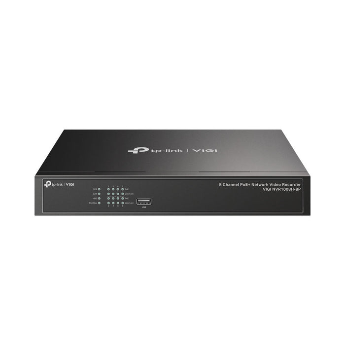 TP LINK VIGI NVR POE+ 53W 8CH 4K VGA/HDMI - CAM-NVR-NVR1008H-8P