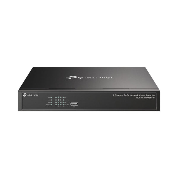 TP LINK VIGI NVR POE+ 53W 8CH 4K VGA/HDMI - CAM-NVR-NVR1008H-8P