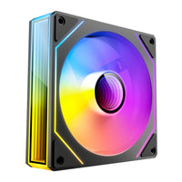 Antec VISION PWM 120mm ARGB Reverse Infinity Mirror Case Fan 3 Pack Black-VISION 120R 3PK