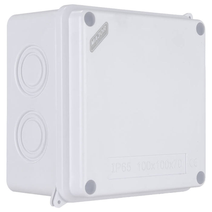 Major Tech IP65 Junction Boxes with Knock Outs (100mm x 100mm x 70mm) | VJ10107G - image 1