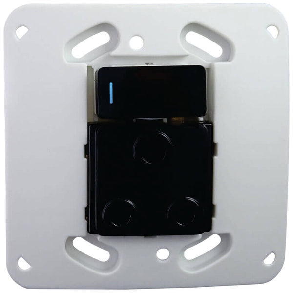 Major Tech Single RSA Socket BK/BZ With LED Indicator (100mmx100mm) VL21BK