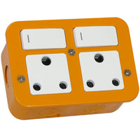 Major Tech VETi 1 - One Double Module Cover Plate - Industrial & Weatherproof | VMC163WT - image 1