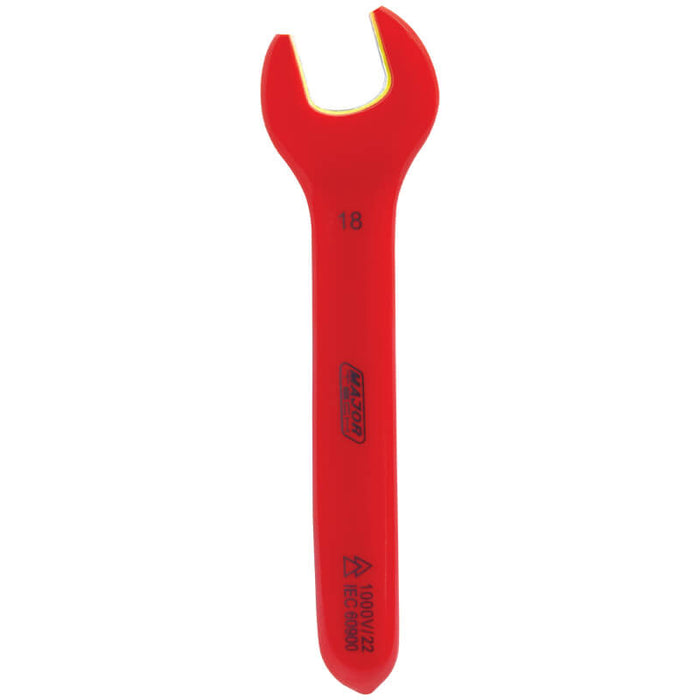 Major Tech 18mm Single Open Spanner, 1000V EN 60900 VOSP18