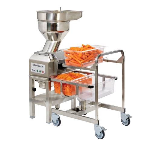 Robot Coupe CL60 Vegetable Preparation Machine with Automatic Feed Head - Food Processing Carrots