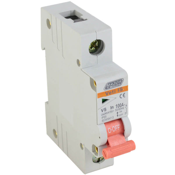 Major Tech 100A Single Pole Isolator | VS1P100 - image 1