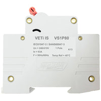 Major Tech 80A Single Pole Isolator Switch VS1P80