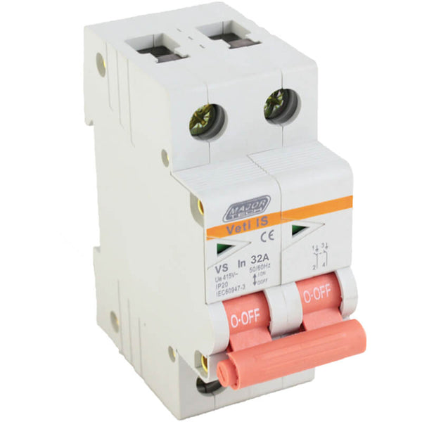 Major Tech 32A Double Pole Isolator | VS2P32 - image 1