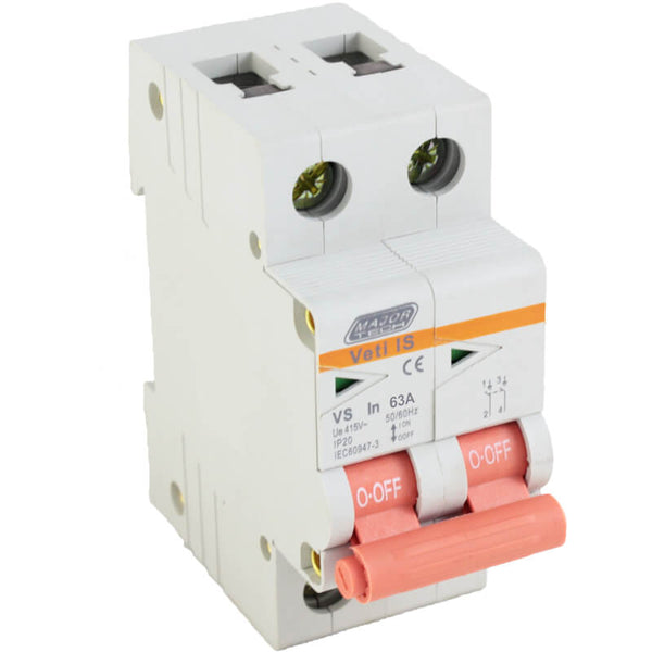 Major Tech 63A Double Pole Isolator | VS2P63 - image 1