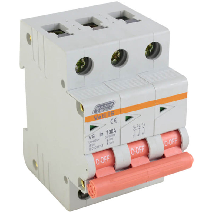 Major Tech 100A Triple Pole Isolator | VS3P100 - image 1