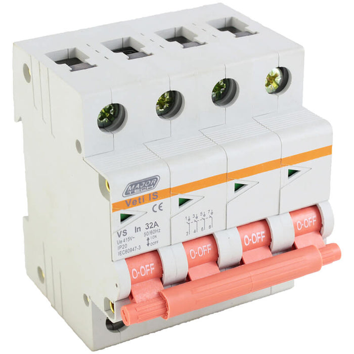 Major Tech 32A Four Pole Isolator | VS4P32 - image 1