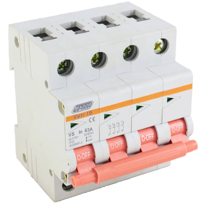Major Tech 63A Four Pole Isolator | VS4P63 - image 1