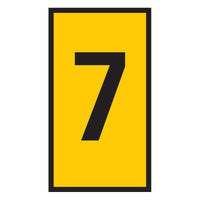 WIC0 Yellow Wire Marker #7: 0.15-0.75mm Cable Identifier for Electrical Panel Labeling, Chavda.com