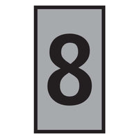 WIC0 Grey Marker Marked with Number 8 | 0.15-0.75mm Cable Wire Marker | Chavda.com