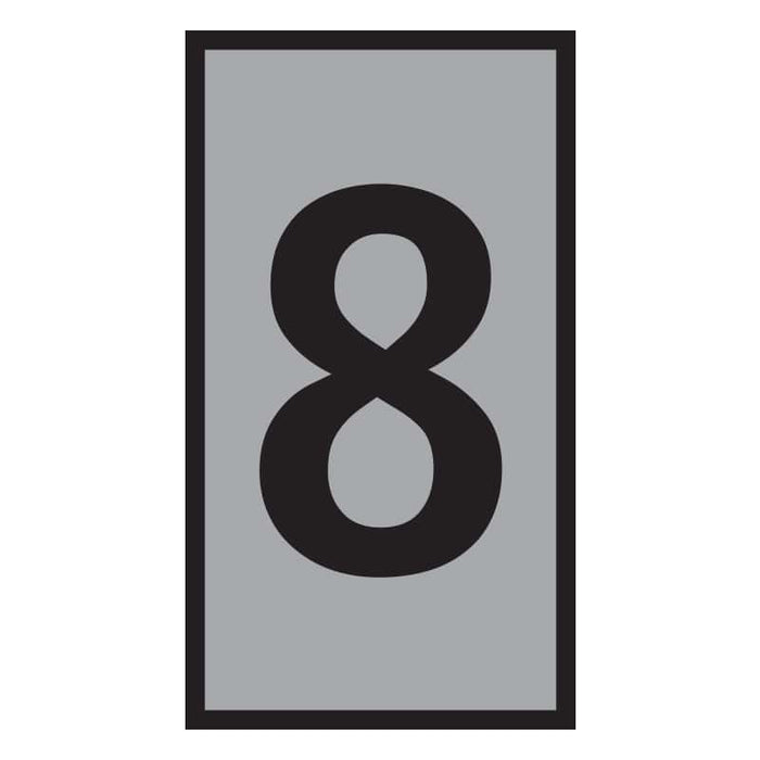 WIC0 Grey Marker Marked with Number 8 | 0.15-0.75mm Cable Wire Marker | Chavda.com