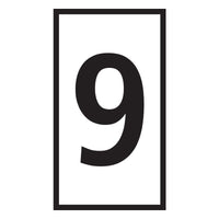 Number 9 Marker - White WIC0 Marker 0.15-0.75mm - Index, Identification, Labelling
