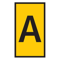 Marker A Yellow - Wire Identification Marking - 0.15-0.75mm Terminal Block Label
