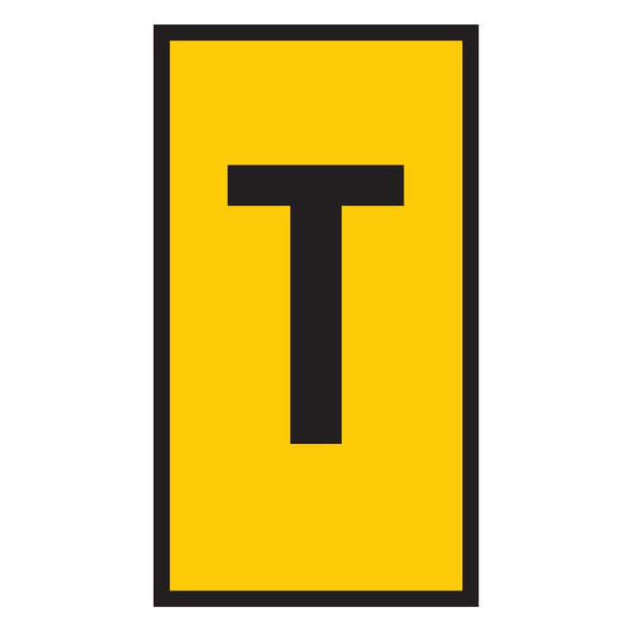 Yellow T Marker: WIC0 0.15-0.75mm - Cable Identification and Labeling Solution